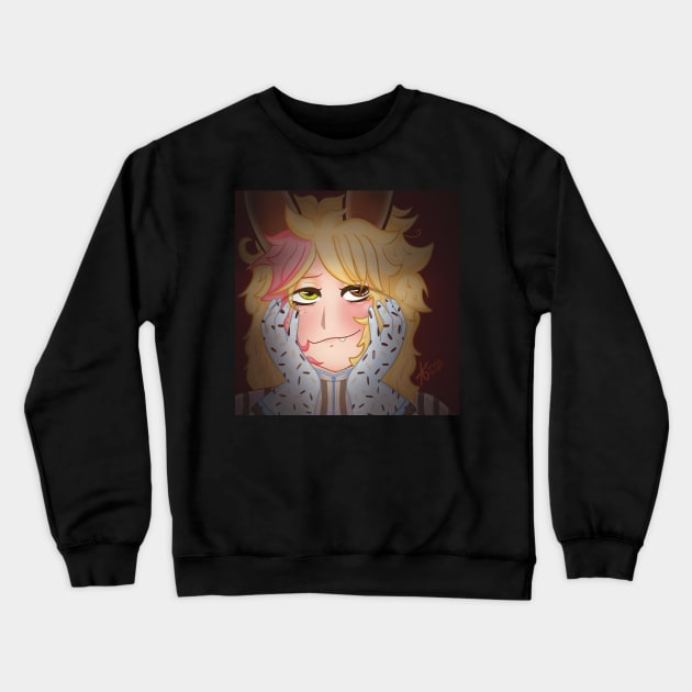 Yandere Pretty Bread Boy Sticker Crewneck Sweatshirt by brioche